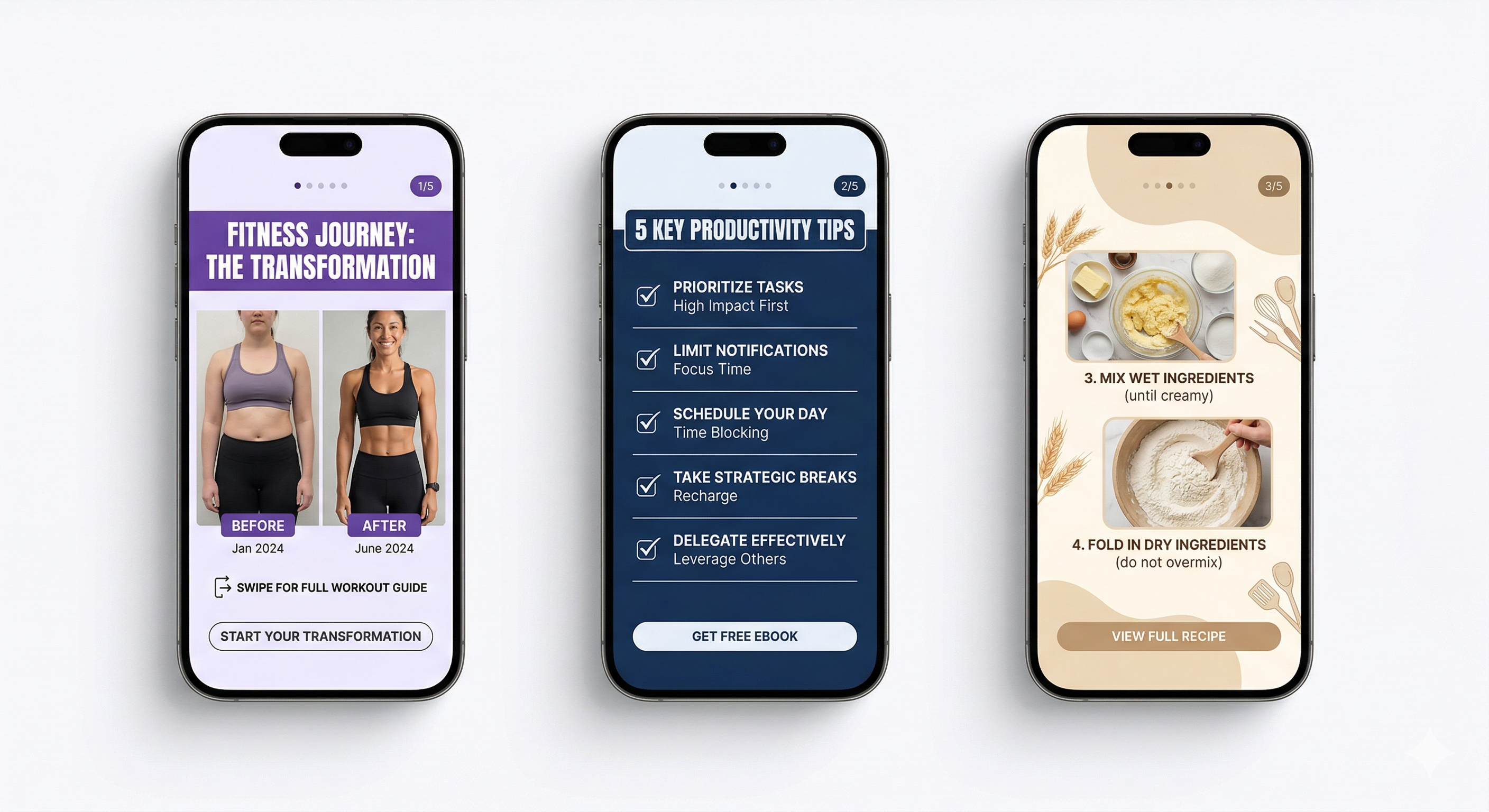 Examples of high-performing Instagram carousel posts for business
