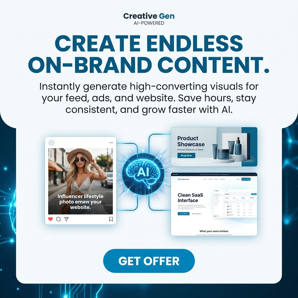 AI-generated retargeting ad — brand awareness